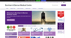 Desktop Screenshot of burnhamandberrowmedicalcentre.co.uk