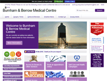 Tablet Screenshot of burnhamandberrowmedicalcentre.co.uk